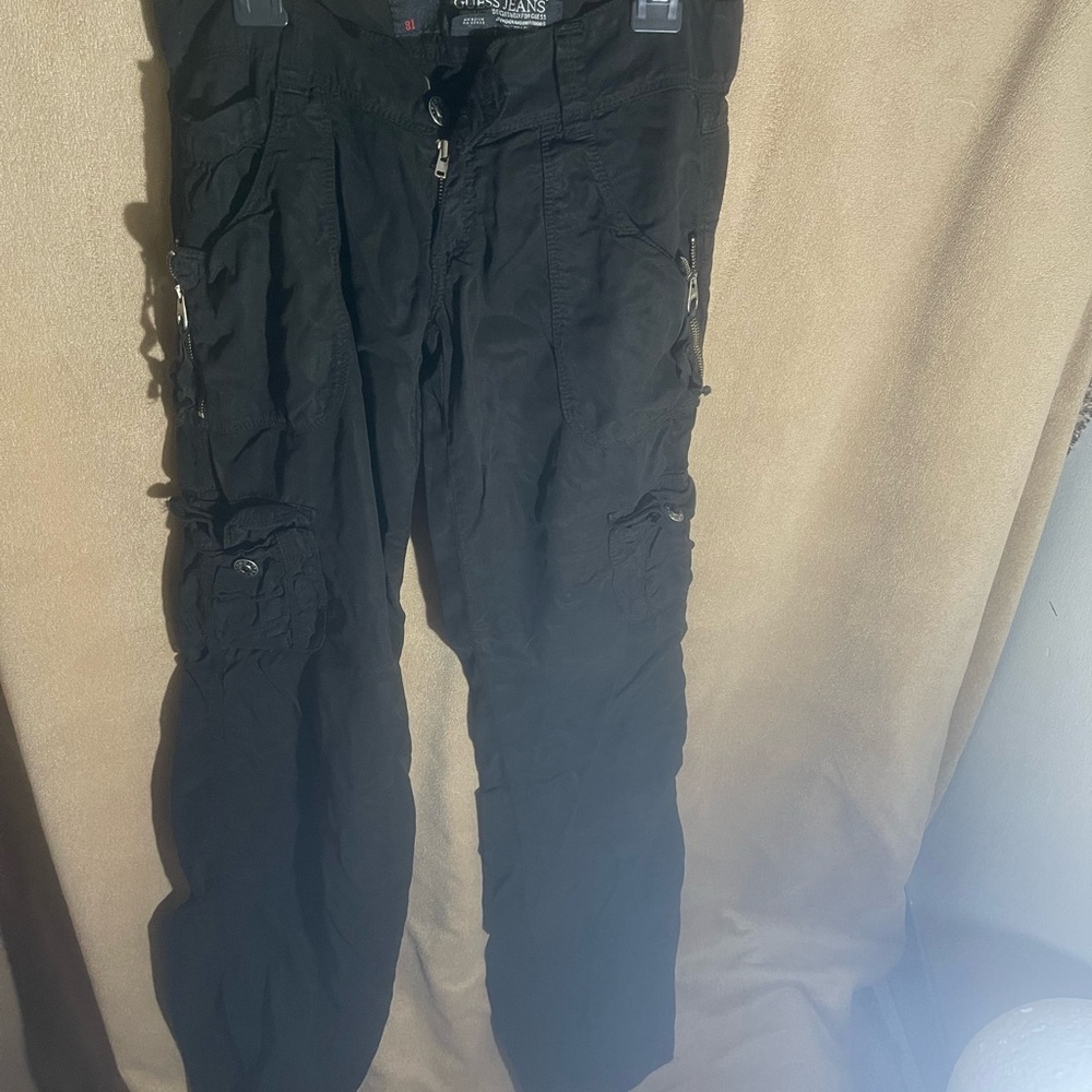 Guess Black Cargo Pants